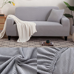 Husa pentru canapea de 3 locuri - Classic - Gri Deschis Husa pentru canapea de 3 locuri - Classic - Gri Deschis