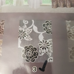 Set draperii 3 piese, Perdea + Draperii, 400 x 250 / 2pc 150 x 250 DS120E