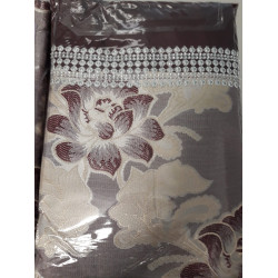 Set draperii 3 piese, Perdea + Draperii, 400 x 180 / 2pc 150 x 180 DS129-Visiniu