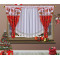 Set de Draperii și Perdele pentru Crăciun - Decor Festiv pentru Ferestrele Tale - clopoței, reni, daruri Craciun