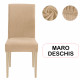 Set 6 huse universale pentru scaune - maro deschis Set 6 huse universale pentru scaune - maro deschis