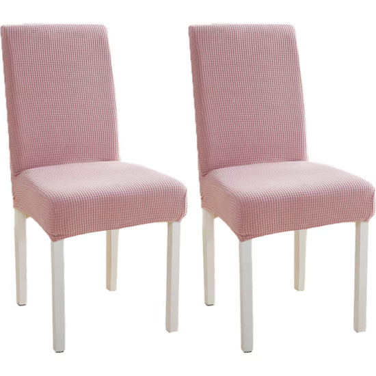 Set 6 huse universale pentru scaune - roz deschis Set 6 huse universale pentru scaune - roz deschis