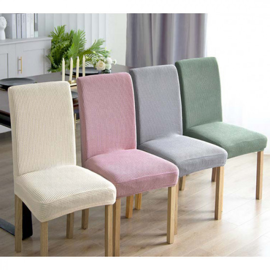 Set 6 huse universale pentru scaune - roz inchis