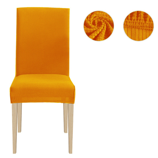 Set 6 huse universale pentru scaune - portocaliu