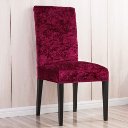 Set 6 huse din catifea pentru scaune - BORDO Set 6 huse din catifea pentru scaune - BORDO