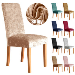 Set 6 huse din catifea pentru scaune Set 6 huse din catifea pentru scaune