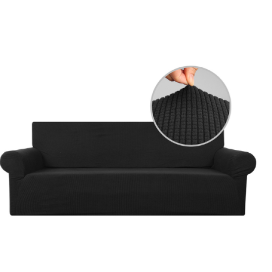 Husa pentru canapea de 3 locuri - Classic - Negru